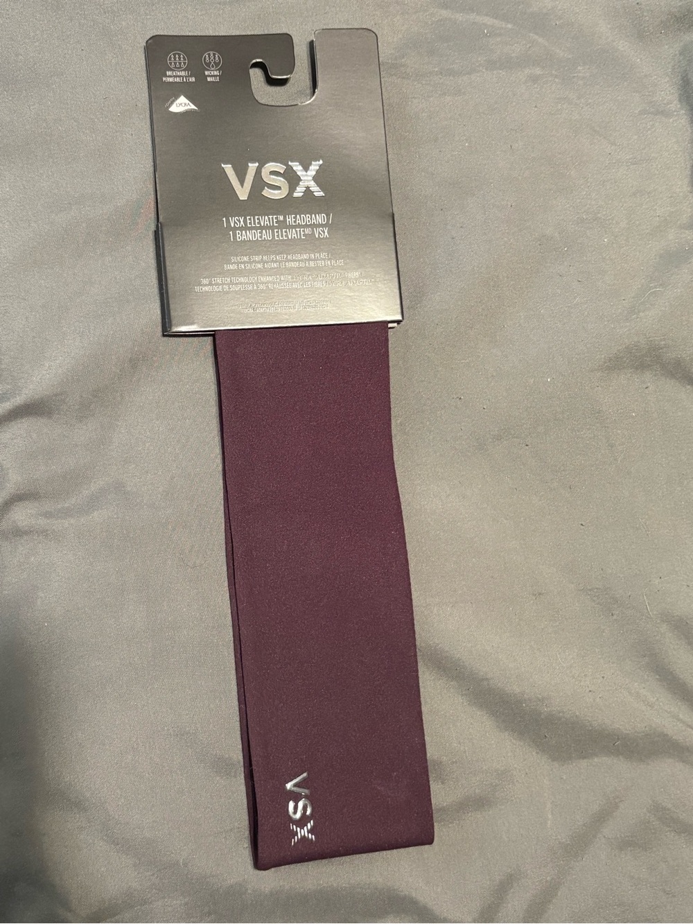 NWT VSX Maroon Stretch Headband